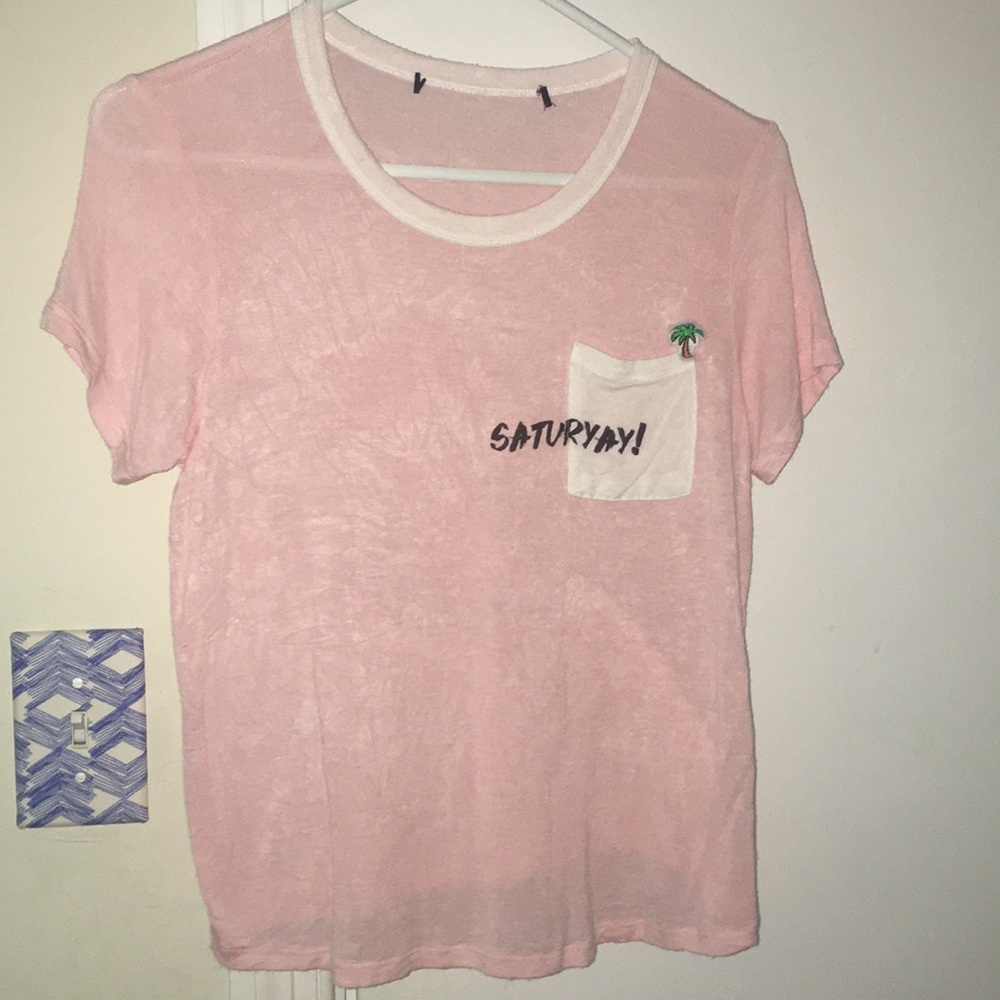 SaturYAY Pink Tee
